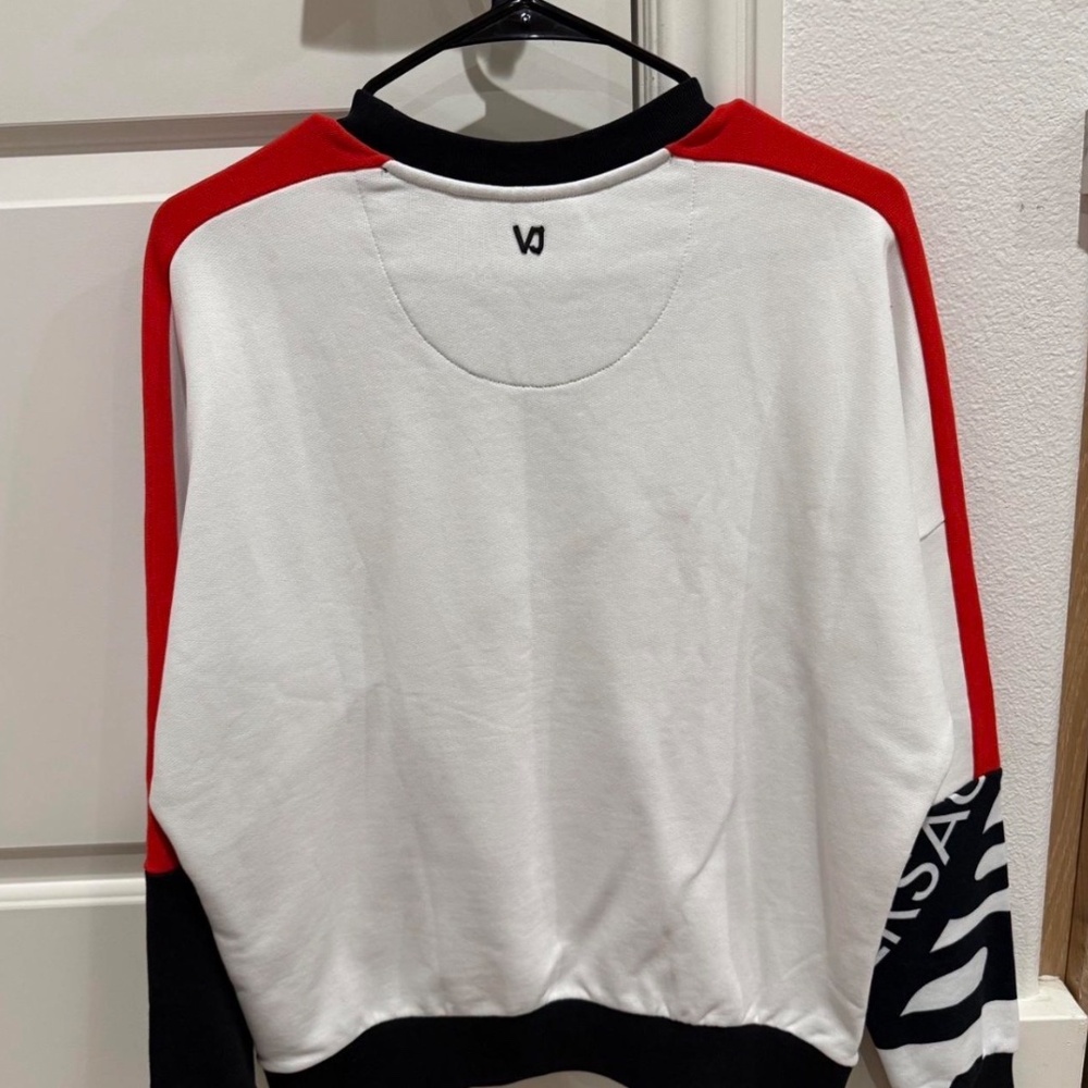 Versace Jeans Damier Multicolor Cotton Graphic Sweatshirt Felpa Milo XXS - Picture 2 of 6